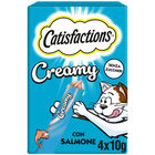 Catisfaction Snack Dreamies Creamy Salmone 4pzx10gr image number 0