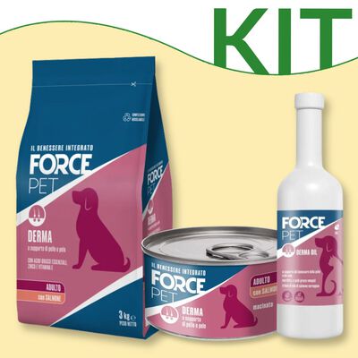 Kit alimentazione Forcepet dog adult derma