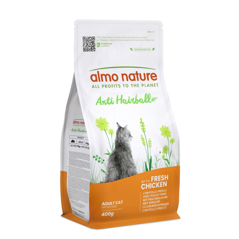 Almo Nature Anti Hairball Crocchette per gatti adulti con Pollo 2 kg