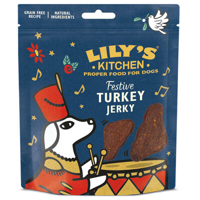 Lily's Kitchen Dog Adult Snack Jerky al tacchino 70 gr ed. limitata natale