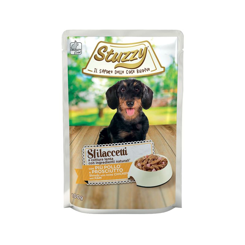 Stuzzy Dog Sfilaccetti con Pollo e Prosciutto 100 gr