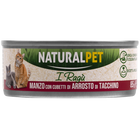 Naturalpet Cat I ragù Manzo con cubetti di arrosto di tacchino 85gr