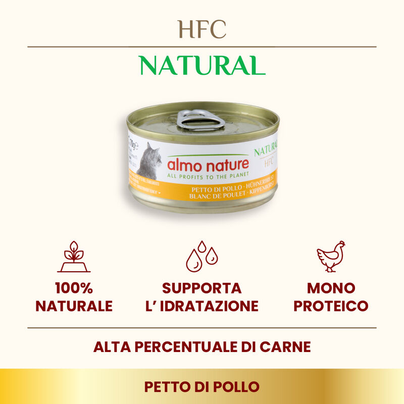 Almo Nature HFC Natural Cat Petto di Pollo 70 gr