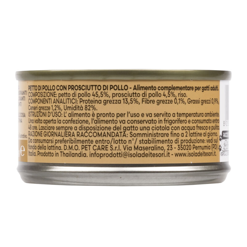 Naturalpet Premium Cat Adult Petto di pollo con prosciutto di pollo 70gr
