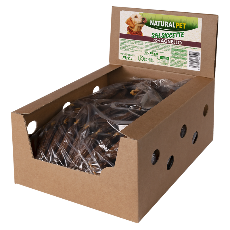 Naturalpet Dog Salsiccette gusto Agnello 7 gr