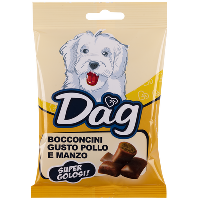 Dag Snack Bocconcini Pollo e Manzo 50gr