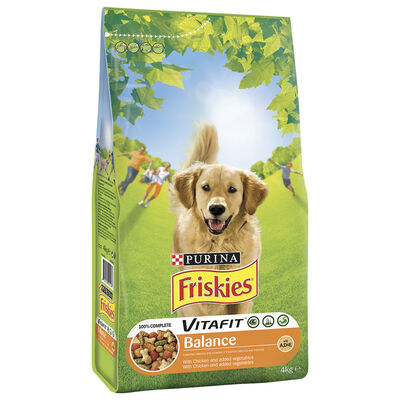 Friskies Dog Adult Vitafit Balance con Pollo e Verdure 4 kg