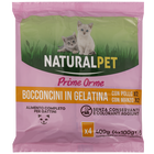Naturalpet Kitten Bocconcin in gelatina con Pollo e Manzo 4x100gr