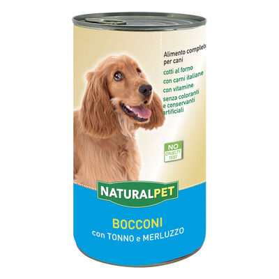 Naturalpet Dog Adult bocconi Tonno Merluzzo 1240 gr