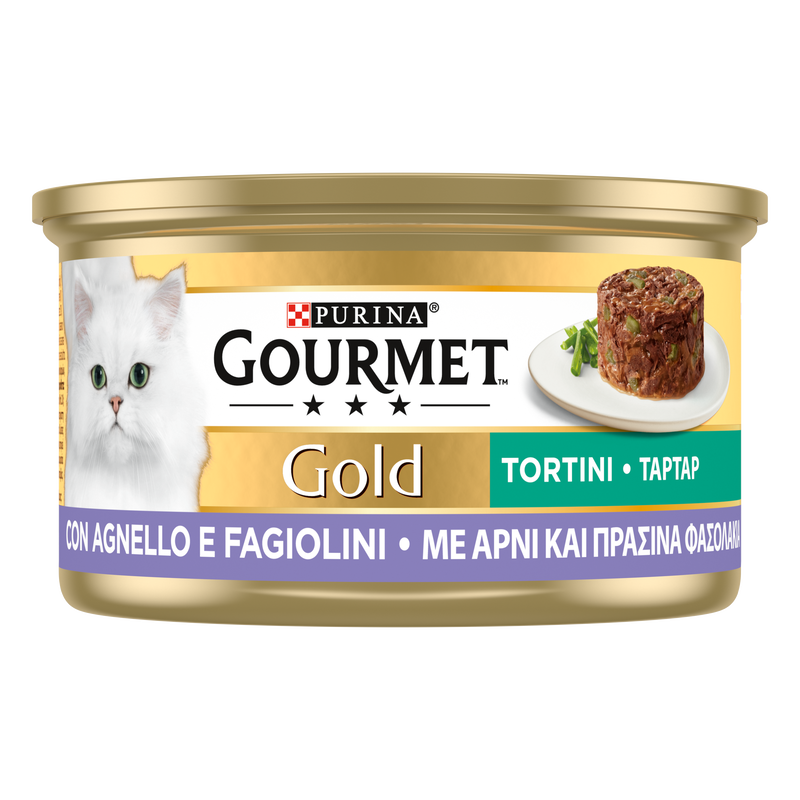 Gourmet Gold Tortini Cat Adult con Agnello e Fagiolini 85 gr