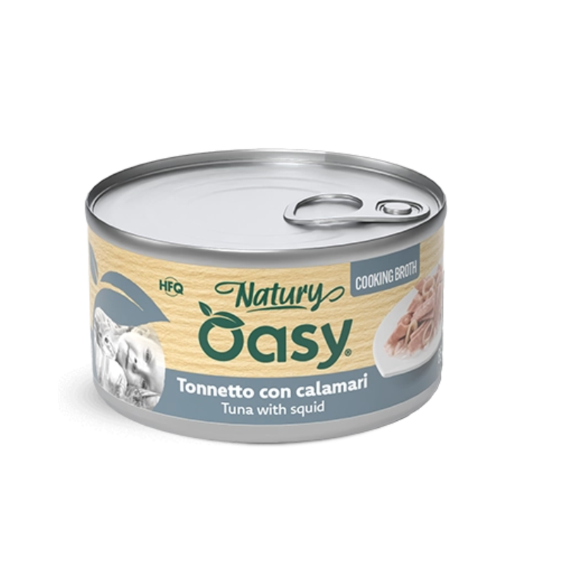 Oasy Natury Cat Adult tonnetto con calamari 150gr