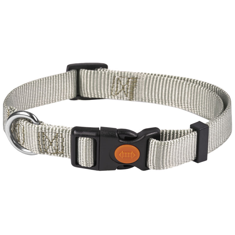 Petup collare nylon a sgancio 12 mm Grigio