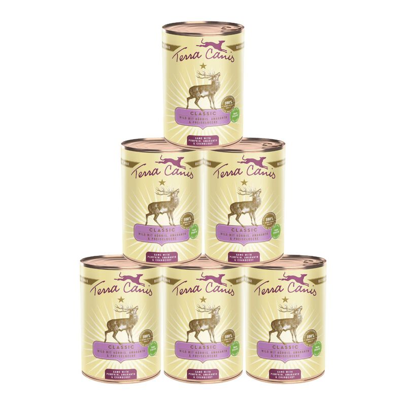 Terra Canis Dog Classic Selvaggina con Zucca, Amaranto e Mirtillo rosso 400 gr
