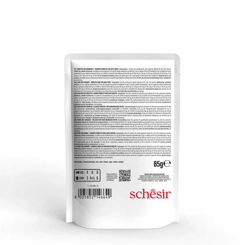 Schesir Cat Tonnetto con Gamberetti 85 gr