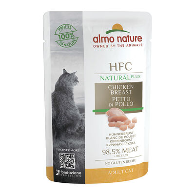 Almo Nature HFC Petto Pollo 55g - Alimento per Gatti di Alta Qualità
