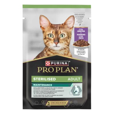 Purina Pro Plan Cat Sterilised Teneri Pezzetti in Salsa con Anatra 85g