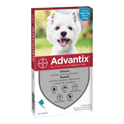 Advantix Spot On 4-10kg - Trattamento Antiparassitario per Cani