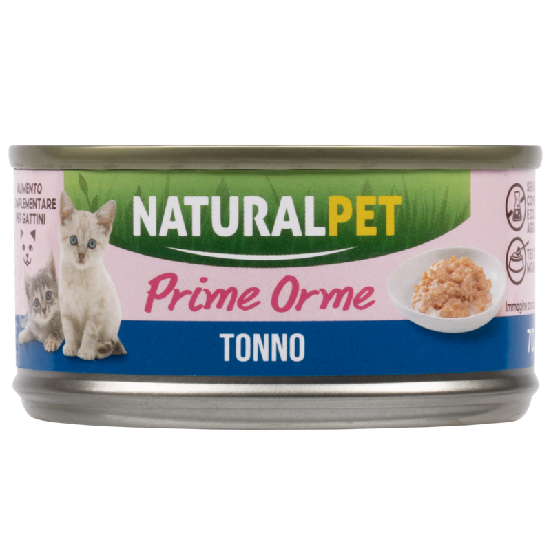 Naturalpet Prime Orme Kitten Tonno 70gr