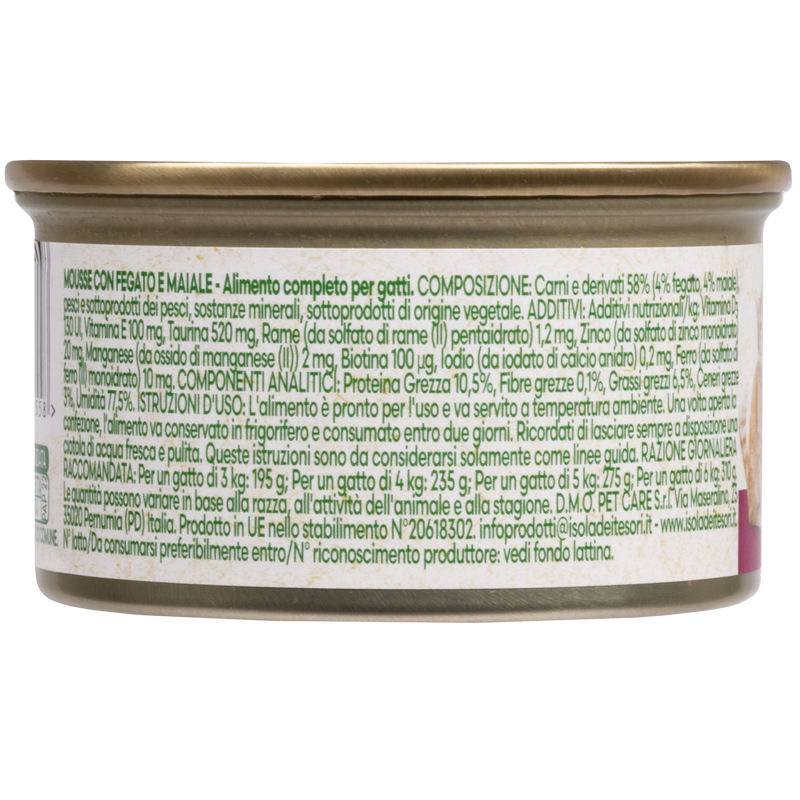Naturalpet Cat Adult Mousse Fegato e maiale 85gr