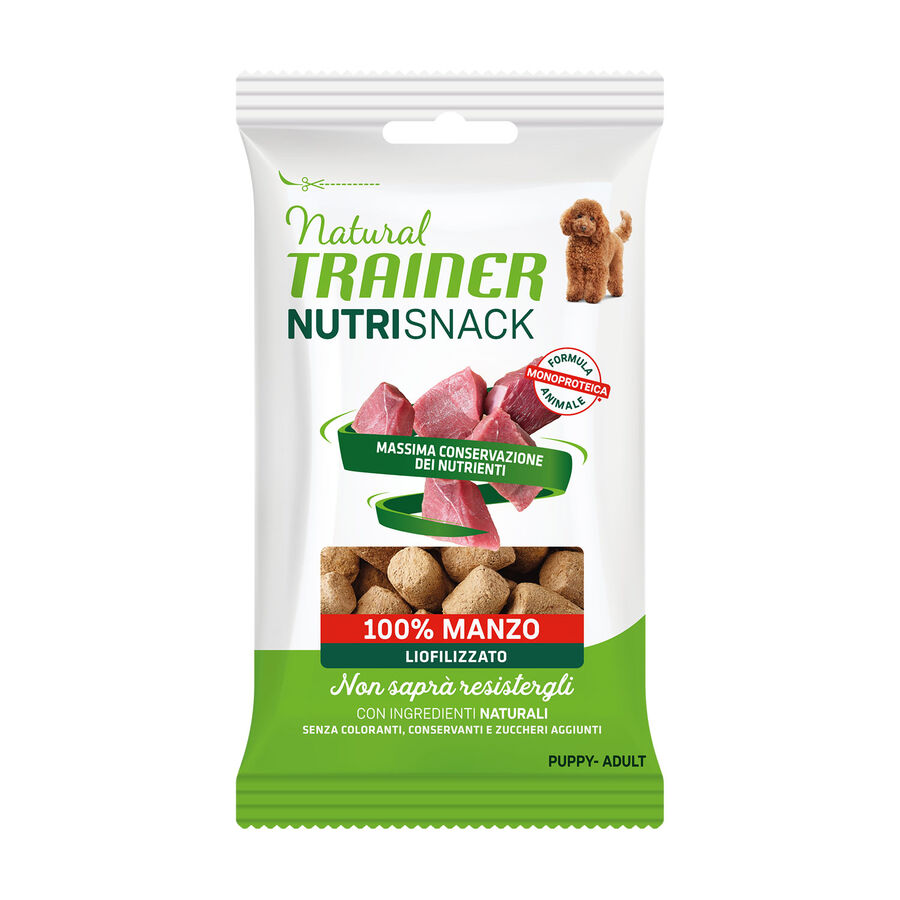 Natural Trainer Freeze Dried Nutrisnack con Manzo 20G