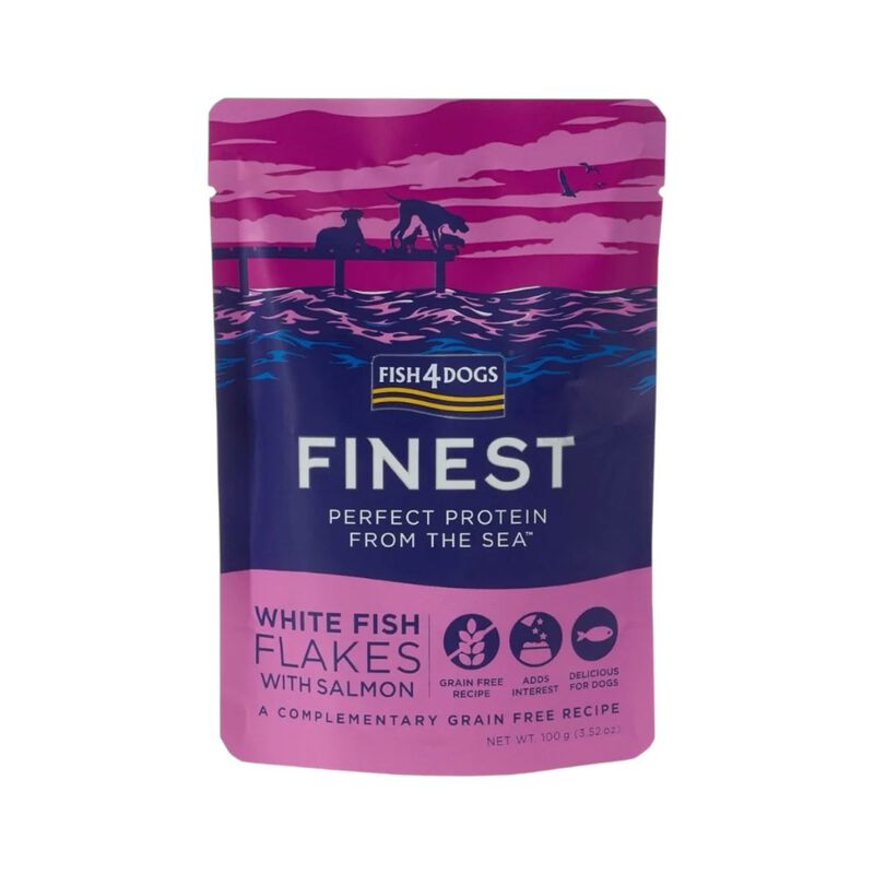 Fish4Dogs Finest Fiocchi di Tonno con Salmone 100 gr