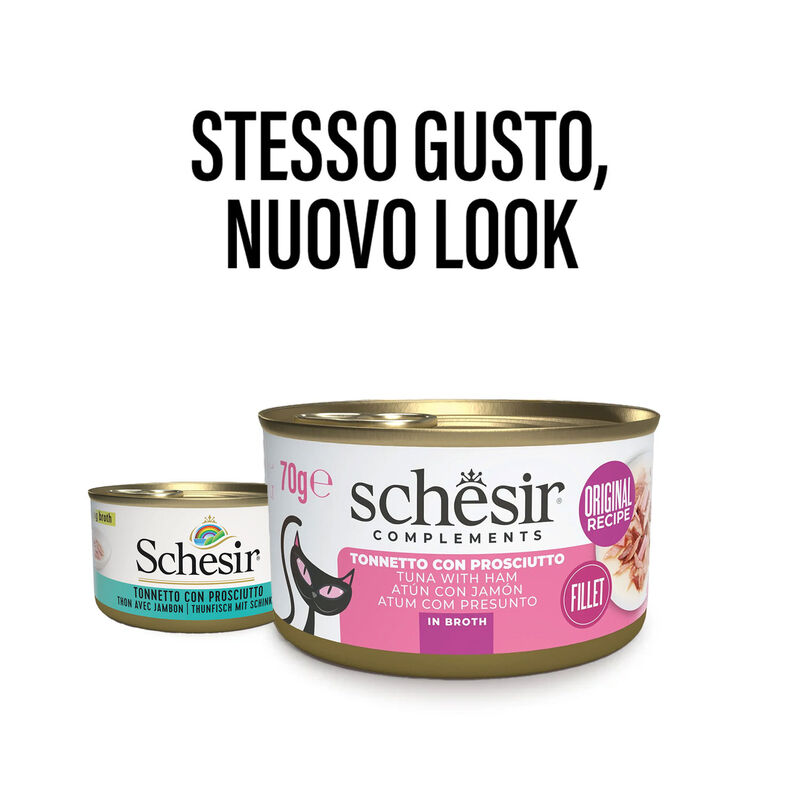 Schesir Cat Tonnetto con Prosciutto in brodo 70 gr