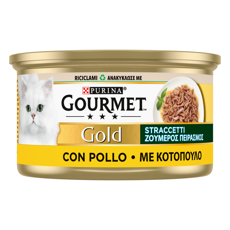 Gourmet Gold con Sfilaccetti di Pollo 85gr