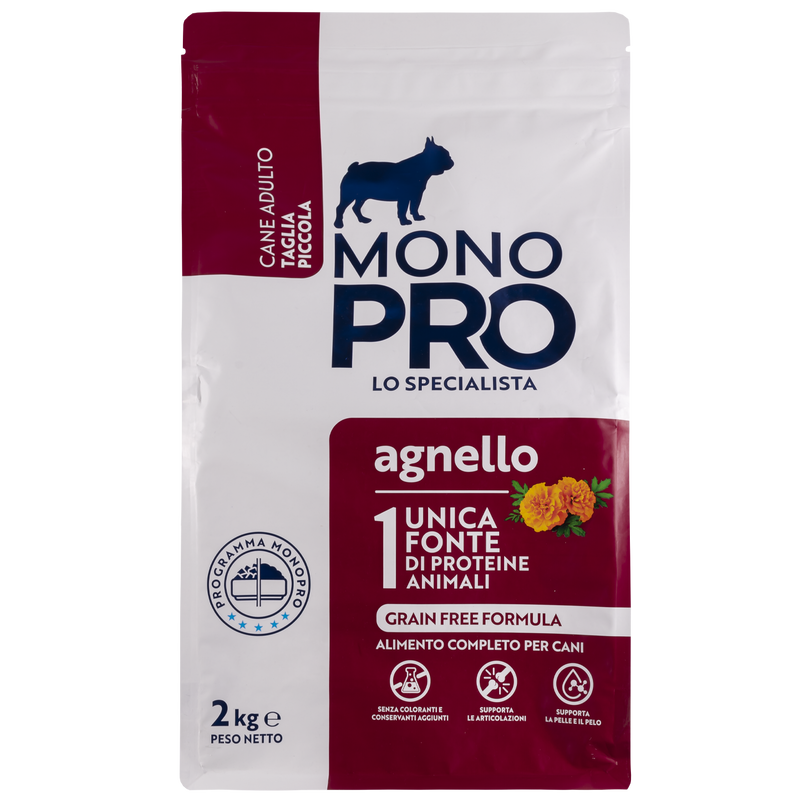 Monopro Dog Adult Mini Grain Free Agnello 2 kg