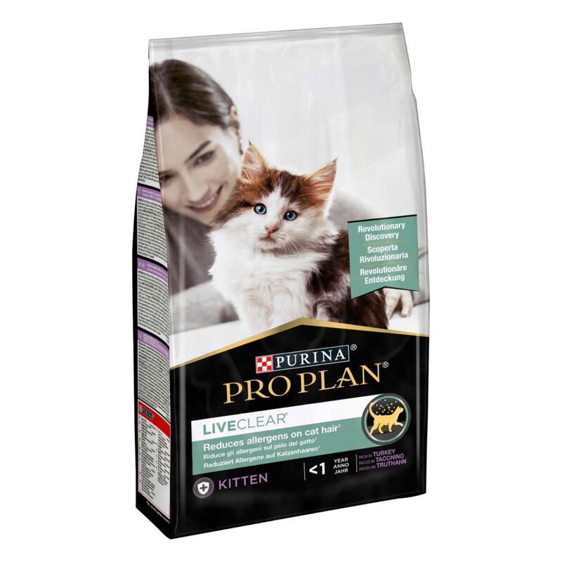 Purina Pro Plan LiveClear Cat Kitten ricco In Tacchino 1,4 kg