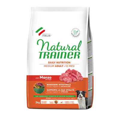Natural Trainer Dog Adult Medium Manzo 3 kg