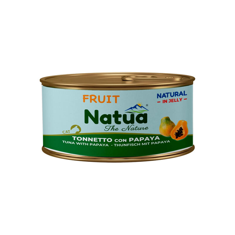 Natua Natural Cat Adult Tonnetto con papaya 85gr Natua Natural Cat Adult Tonnetto con papaya 85gr