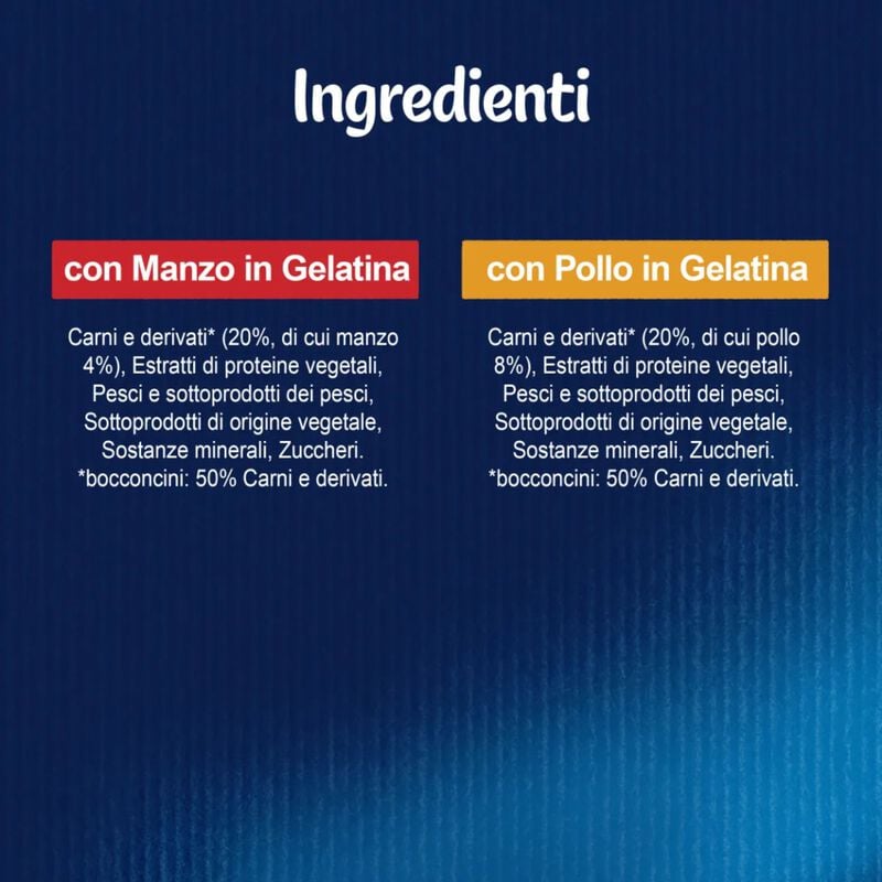 Felix Le Ghiottonerie Kitten Selezioni Deliziose Manzo e Pollo 72 pz x 85 gr