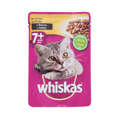 Whiskas Cat Adult 7+ con Pollo in salsa 100 gr