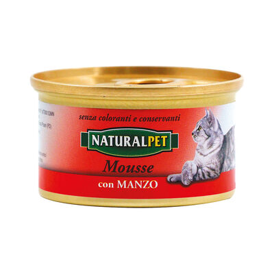 Naturalpet Cat Adult Mousse con Manzo 85 gr