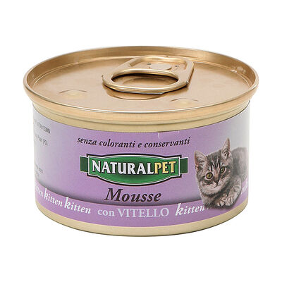 Naturalpet Cat Kitten Mousse Vitello 85 gr