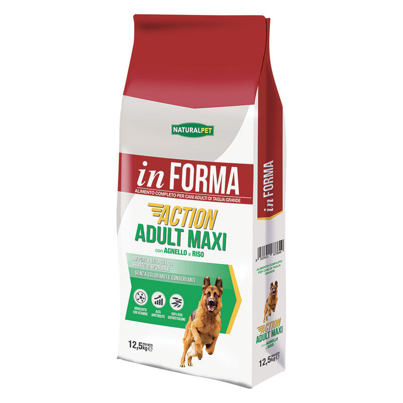 Naturalpet In Forma Action Dog Adult agnello e riso 12,5 kg