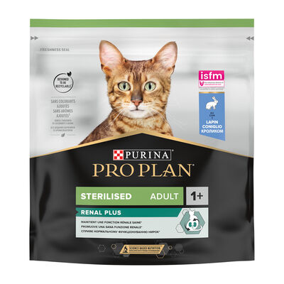 Purina Pro Plan Renal Plus Cat Sterilised Adult 1+ con Coniglio 400 gr