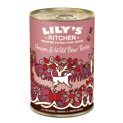 Lily's Kitchen Dog Adult Venison Wild Boar Terrine con Patate Zucca e Fagioli Verdi 400 gr