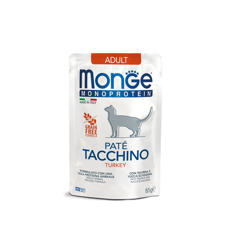 Monge Monoprotein Cat Adult Pat&eacute; Tacchino 85 gr