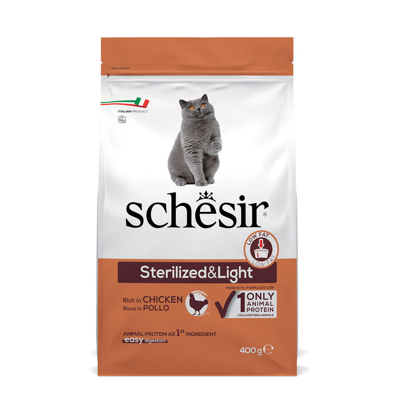 Schesir Cat Sterilized & Light Ricco in Pollo 400 gr