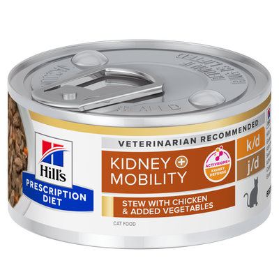 Hill's Prescription Diet Cat k/d + Mobility spezzatino con pollo e verdure aggiunte 82gr