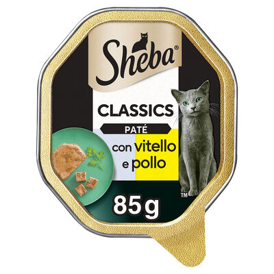 Sheba Cat Patè Classics Vitello e Pollo 85 gr