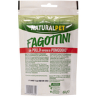 Naturalpet cat snacks Fagottini con Pollo ripieni di pomodoro 60 gr
