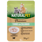 Naturalpet Premium Cat Adult Tonno con Calamari 70g image number 0
