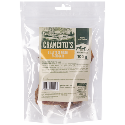 Crancito's Dog Adult Filetti di pollo essiccati 100gr