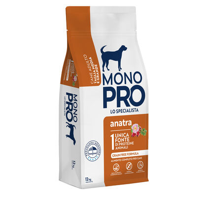 Monopro Dog Adult Medium&Large Grain Free Anatra 12 kg