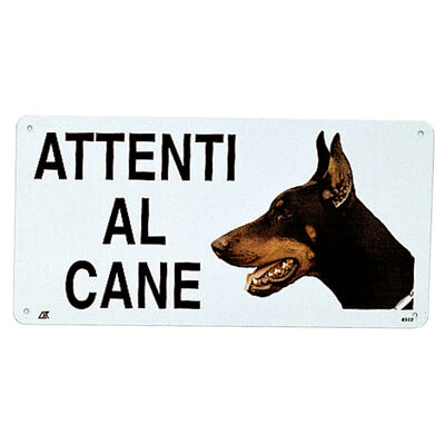 Camon Targa "Attenti al cane" Doberman