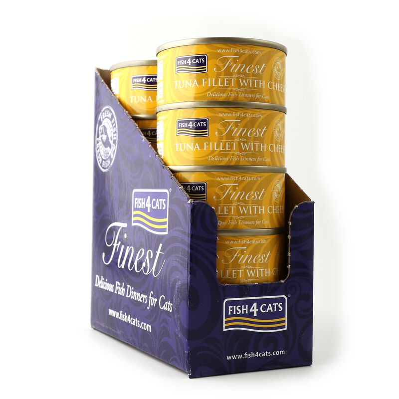 Fish4Cats Finest Cibo Umido per gatti Tonno e Formaggio 70 gr