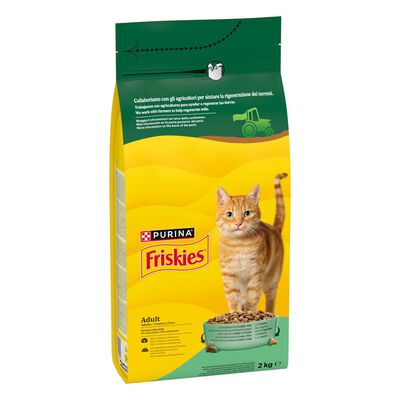Friskies Cat Adult con mix di Coniglio e Pollo e con Verdure 2 kg