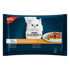 Gourmet Perle Cat Adult Filettini in Salsa con Manzo Pollo Agnello e Anatra 4x85 gr